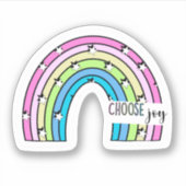 Rainbow Choose Joy Sticker (Devant)
