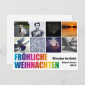 Rainbow Christmas Briefkaart (Voorkant / Achterkant)