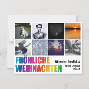 Rainbow Christmas Briefkaart