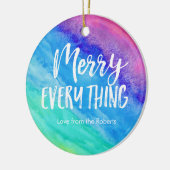 Rainbow Christmas Ornament met gepersonaliseerde f (Links)
