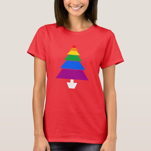 RAINBOW CHRISTMAS TREE -.png T-shirt (Voorkant)