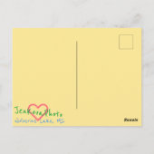 RAINBOW CHRISTMAS TREES BRIEFKAART (Achterkant)