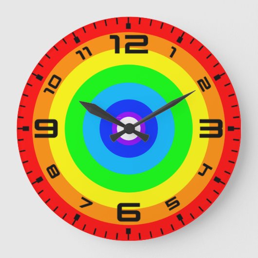 Rainbow Circle Design-40686 Grote Klok (Voorkant)