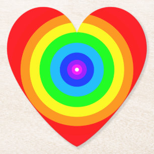 Rainbow Circle Design-40686 Kartonnen Onderzetters