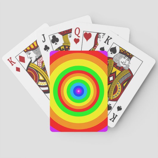 Rainbow Circle Design-40686 Pokerkaarten (Achterkant)
