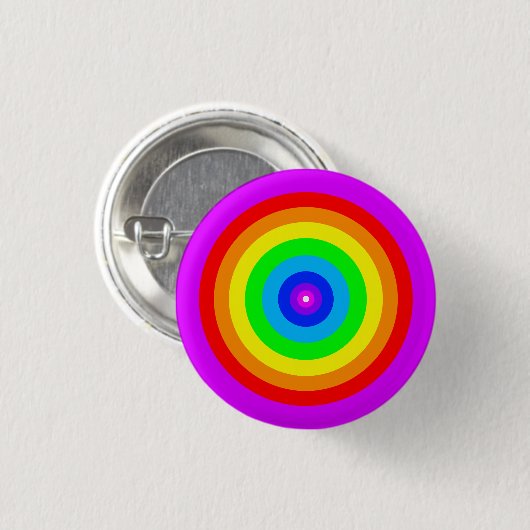Rainbow Circle Design-40686 Ronde Button 3,2 Cm (Voorkant /achterkant)