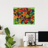 Rainbow Clay Flowers Poster (Thuiskantoor)