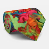 Rainbow Clay Flowers Stropdas (Opgerold)