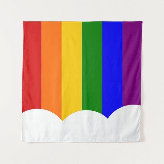 Rainbow Cloud Backdrop Wandkleed (Voorkant)