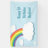 Rainbow Cloud Birthday Banner (Verticaal)