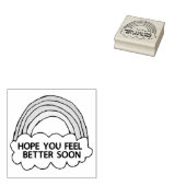 Rainbow Cloud Clip Art die je goed uitstuurt Rubberstempel (Gestempeld)