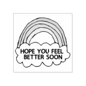 Rainbow Cloud Clip Art die je goed uitstuurt Rubberstempel (Afrduk)