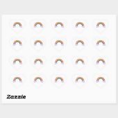 Rainbow Cloud Hart Sticker (Vel)