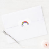 Rainbow Cloud Hart Sticker (Envelop)