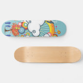 Rainbow Cloud People Skateboard (Horizontaal)
