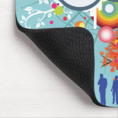 Rainbow Cloud People Tree Mousepad Muismat (Hoek)