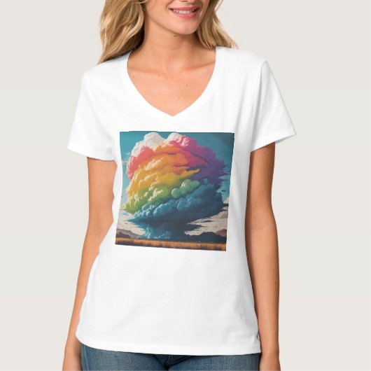 Rainbow Cloud T-shirt (Voorkant)