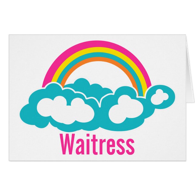 Rainbow Cloud Waitress (Voorkant Horizontaal)