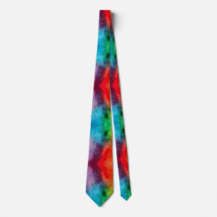 Rainbow Cloud Waterverf Art Stropdas