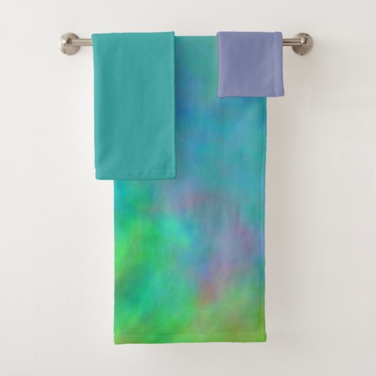 Rainbow Clouds Bath Bad Handdoek (Insitu)