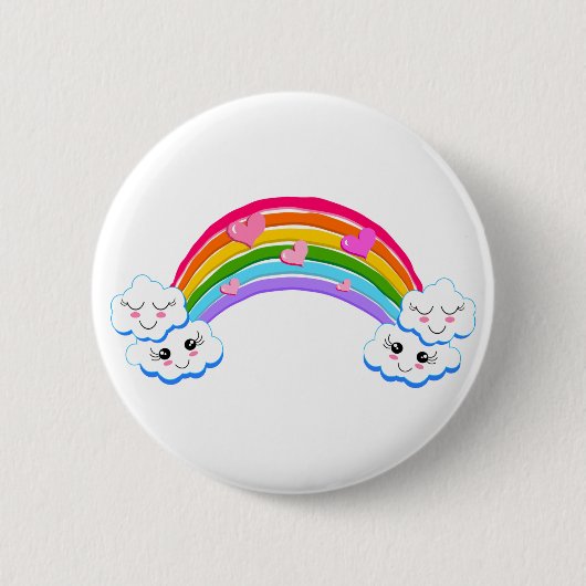 Rainbow Clouds Button (Voorkant)