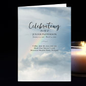 Rainbow Clouds Foto, Viering van het leven Begrafe Programma