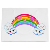 Rainbow Clouds Gift Bags Groot Cadeauzakje (Voorkant)