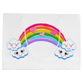 Rainbow Clouds Gift Bags Groot Cadeauzakje (Achterkant)