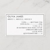 Rainbow Clouds Kinderopvang Babysitter Kinderopvan Visitekaartje (Achterkant)