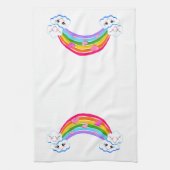 Rainbow Clouds Kitchen Towel Theedoek (Verticaal)