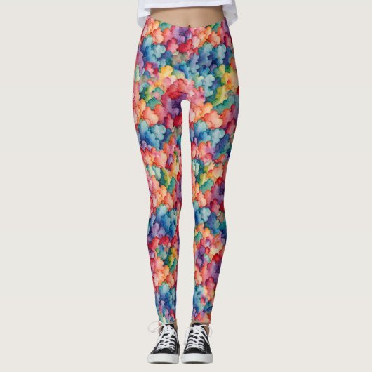 Rainbow Clouds Leggings (Devant)