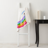 Rainbow Clouds Sherpa Blanket Deken (In situ)