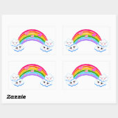 Rainbow Clouds Stickers (Vel)