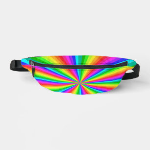 Rainbow Color Burst Psychedelic Heuptasje