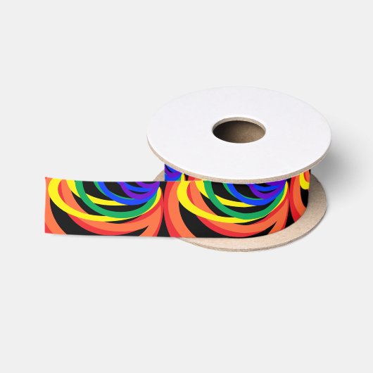 Rainbow Color Crescent Abstract lint (Spoel)