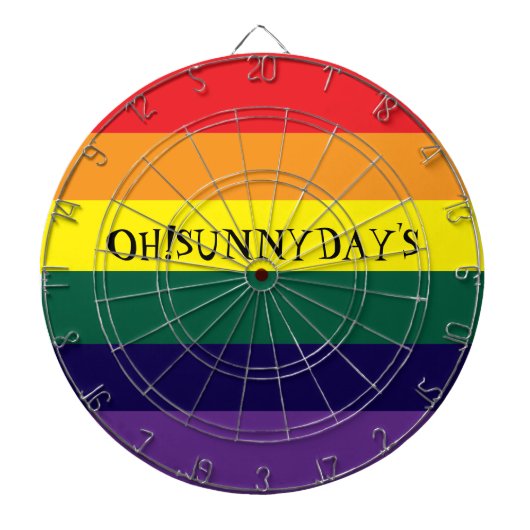 rainbow color dartbord (Voorkant)