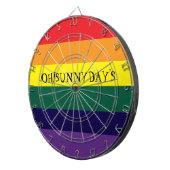 rainbow color dartbord (Voorkant Rechts)