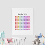 Rainbow Color Educational Counting to 100 Poster<br><div class="desc">Rainbow Color Educational Counting to 100 Poster pour enfants</div>