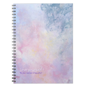 Rainbow color personnalisable girly Carnet photo