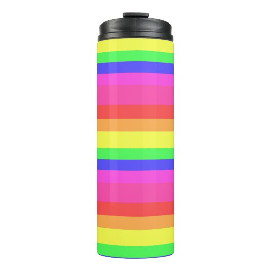 Rainbow Color Spectrum Stripes Design Thermosbeker (Voorkant)