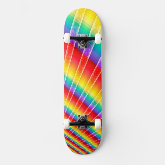 Rainbow Colorburst Skateboard (Voorkant)