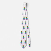 Rainbow Colorful Pineappel Stropdas (Voorkant)