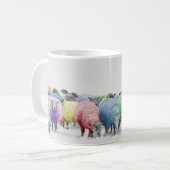 Rainbow Colorful Sheep Koffiemok (Voorkant links)