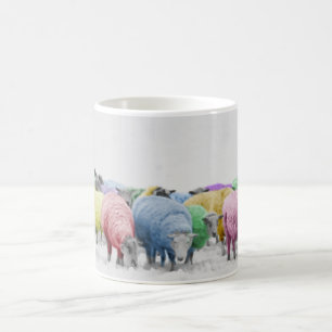 Rainbow Colorful Sheep Koffiemok