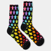 Rainbow Colorful Stars Socks Sokken (Rechts)