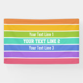 Rainbow Colors aangepaste banners (Horizontaal)