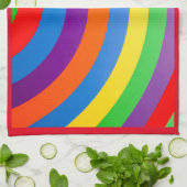 RAINBOW COLORS BRIGHT BIG SHARP THEEDOEK (Gevouwen)