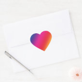 Rainbow Colors Heart Sticker (Envelop)