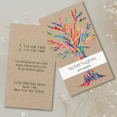 Rainbow Colors Life Coach Kraft Visitekaartje