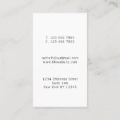 Rainbow Colors Life Coach Visitekaartje (Achterkant)